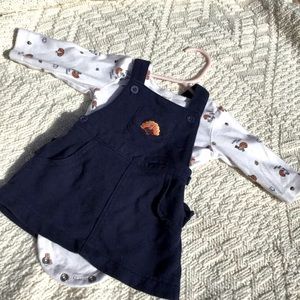 Baby girls dress with long sleeve onsie